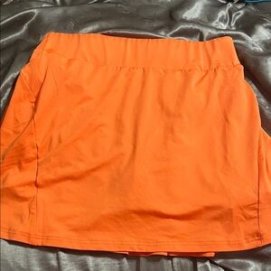 Bright Orange tennis skirt - size xl